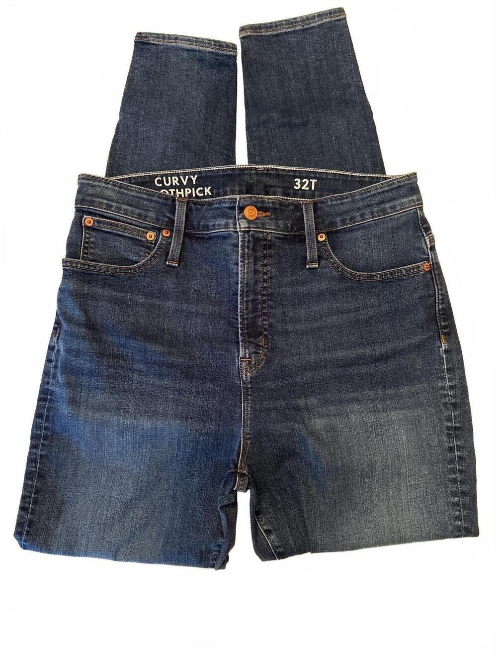 J Crew Curvy Toothpick Jeans tall 32T